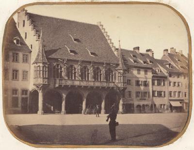 Historisches Kaufhaus in Freiburg Anfang 20. Jh.